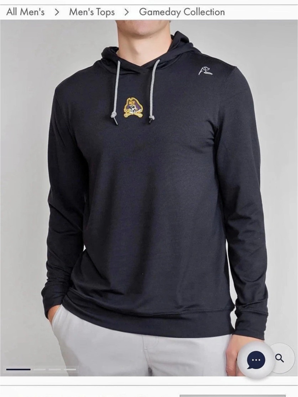 Rhoback Hesi Collegiate Hoodie - East Carolina Black Purple XXL NWT